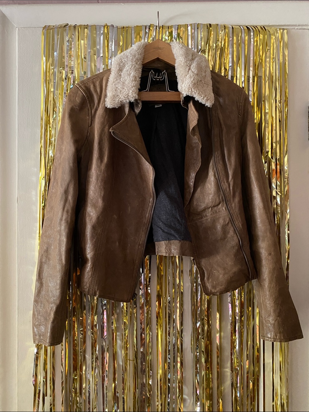 Banana Republic Leather Moto Jacket